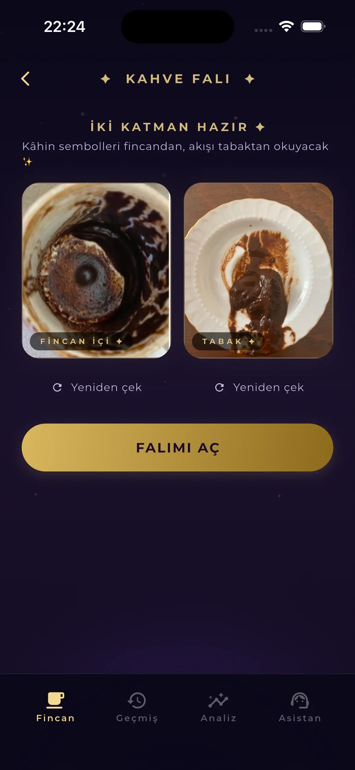 Luvris Kahve Falı — Fincanın ve tabağın birlikte okunur — telve hikâyesini fısıldar.