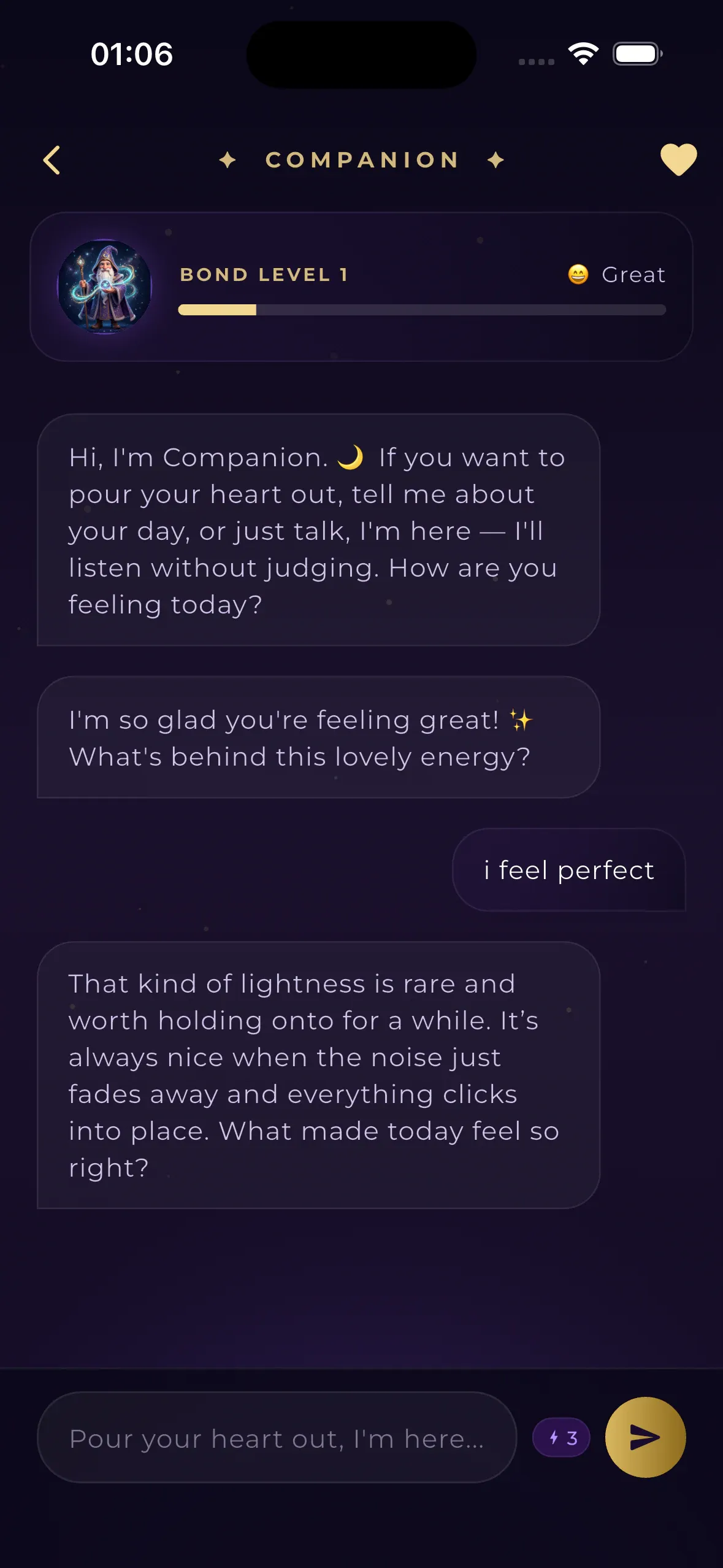 Luvris Confidant — Beyond the doors, a friend: one who listens, remembers, stays.